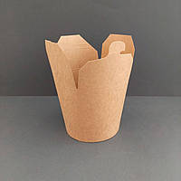 Паста бокс 750 мл крафтовий упаковка для локшини і салатів 50 штук в упаковці