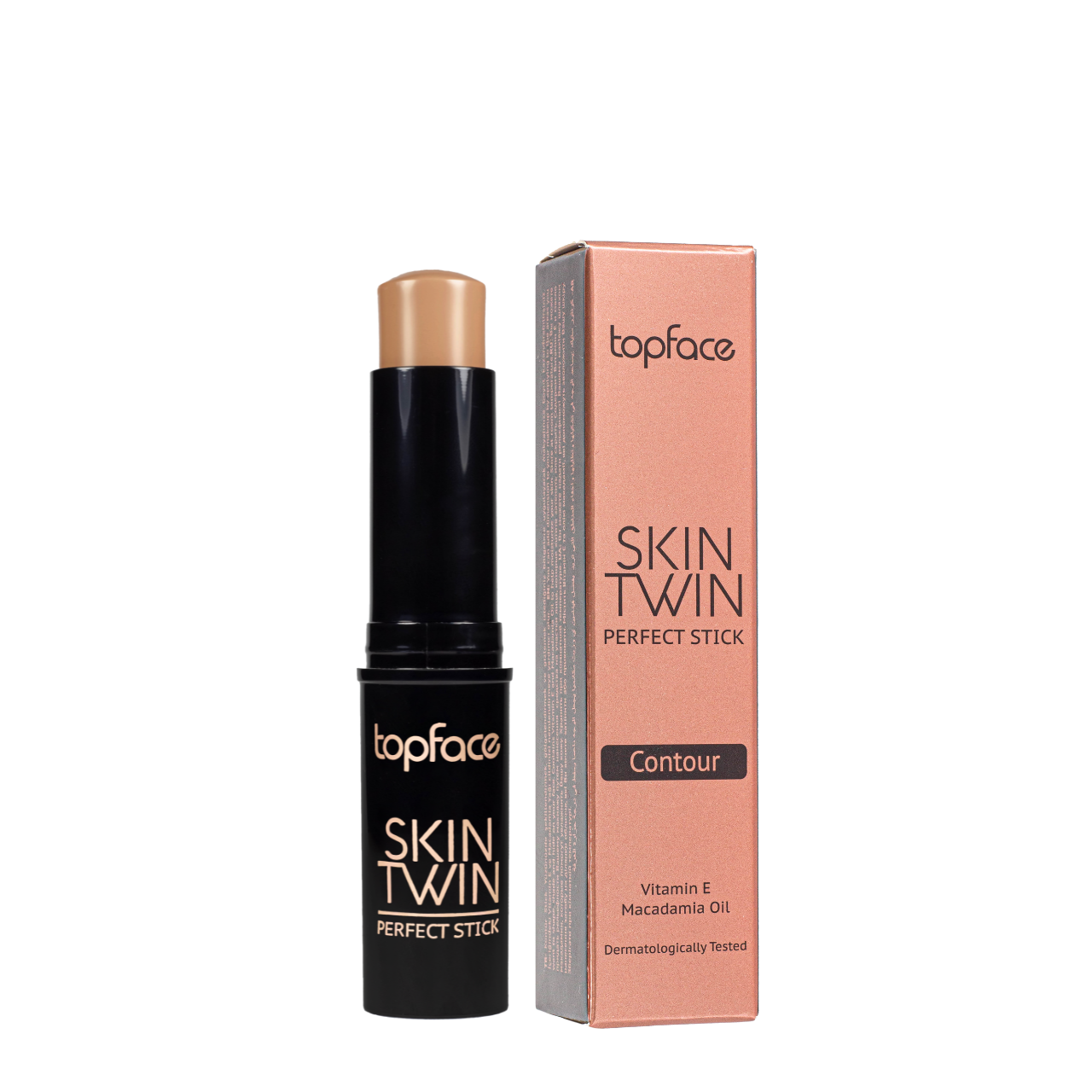 Контуринг-стік для обличчя TopFace Skin Twin Perfect PT562 № 03 Mahogany Червоно-коричневий