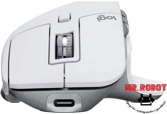 Беспроводная компьютерная мышка Logitech MX Master 3S (белая) - фото 3 - id-p1933475663