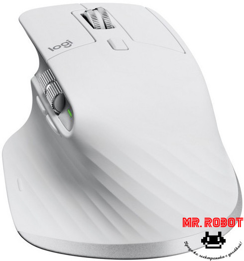 Беспроводная компьютерная мышка Logitech MX Master 3S (белая) - фото 4 - id-p1933475663