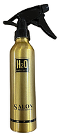 Пульверизатор для воды алюминиевый Salon Professional парикмахерский 300, золотой