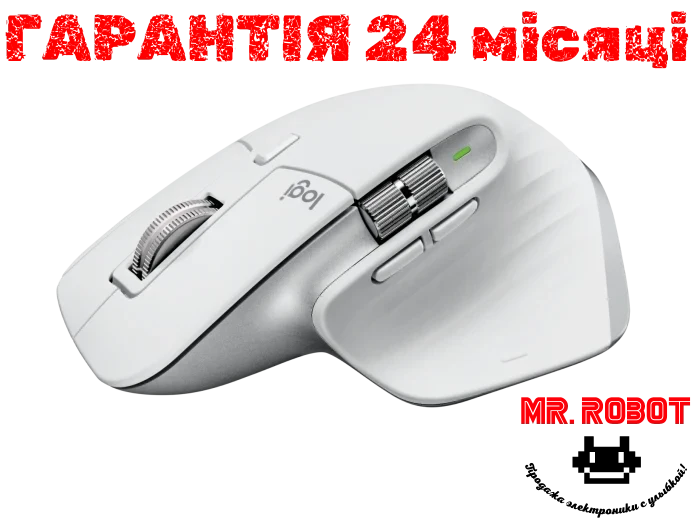 Беспроводная компьютерная мышка Logitech MX Master 3S (белая) - фото 1 - id-p1933475663