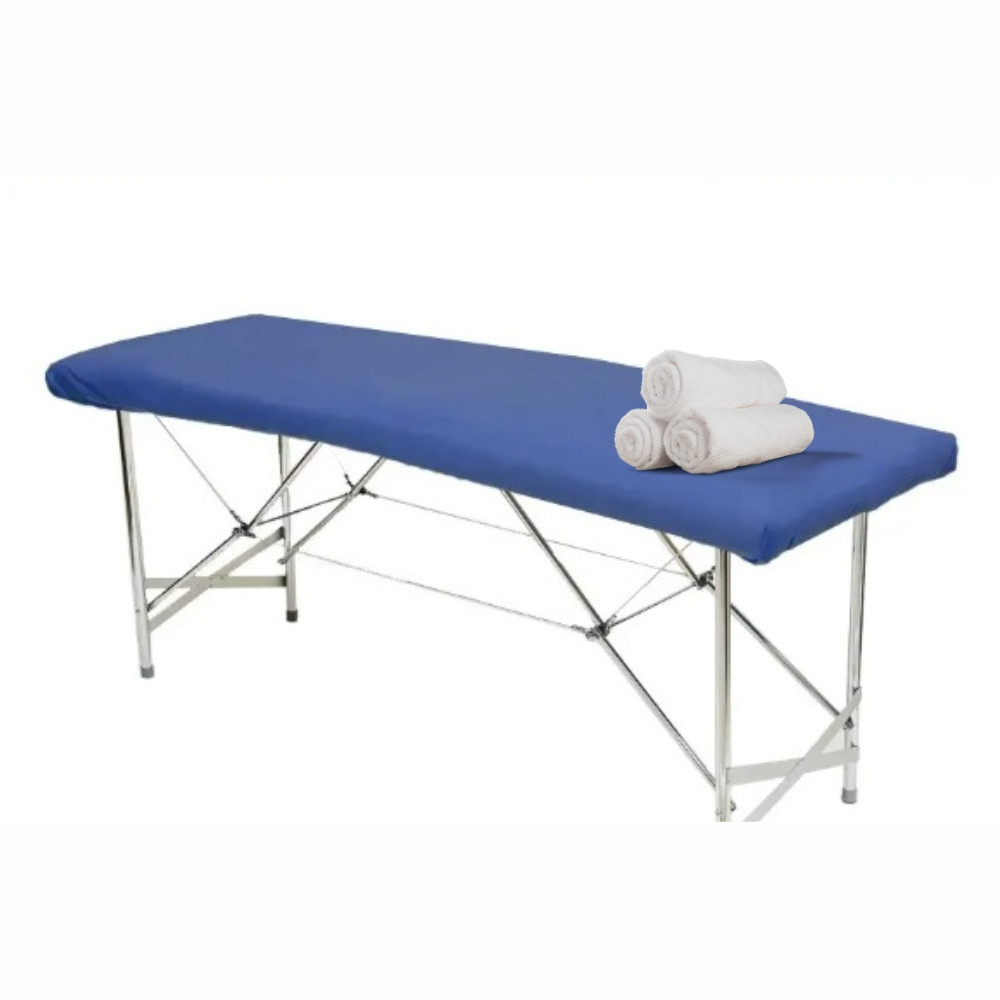 Чохол на кушетку (масажний стіл) - темно-синій, розмір 0,8х2,1м
