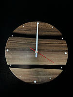 Часы настенные из эпоксидной смолы круглые, Оригинальные настенные часы с эпоксидки ручной работы