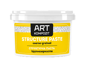 Паста структурна крупнозерниста "ART Kompozit", білий, 1 л