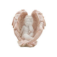Статуэтка Ангел в крыле с жемчужинами (гипс) AN0729-2(G)