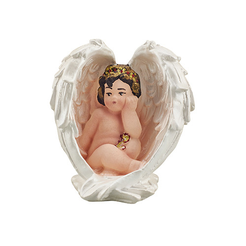 Статуетка Ангел в крилі кольоровий (гіпс) AN0729-4(G), фото 1