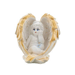 Статуетка Ангел в крилі кольоровий (гіпс) AN0729-5(G)