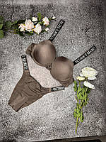 Комплект жіночої спідньої білизни Victoria's Secret Вікторія Сікрет модель Rhinestone зі стразами