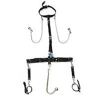 Бондажний набір з металевим анальним гаком Art of Sex Bridget Bondage set with anal hook № 2 - SO8290