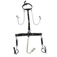 Бондажний набір з металевим анальним гаком Art of Sex Bridget Bondage set with anal hook № 3 - SO8292