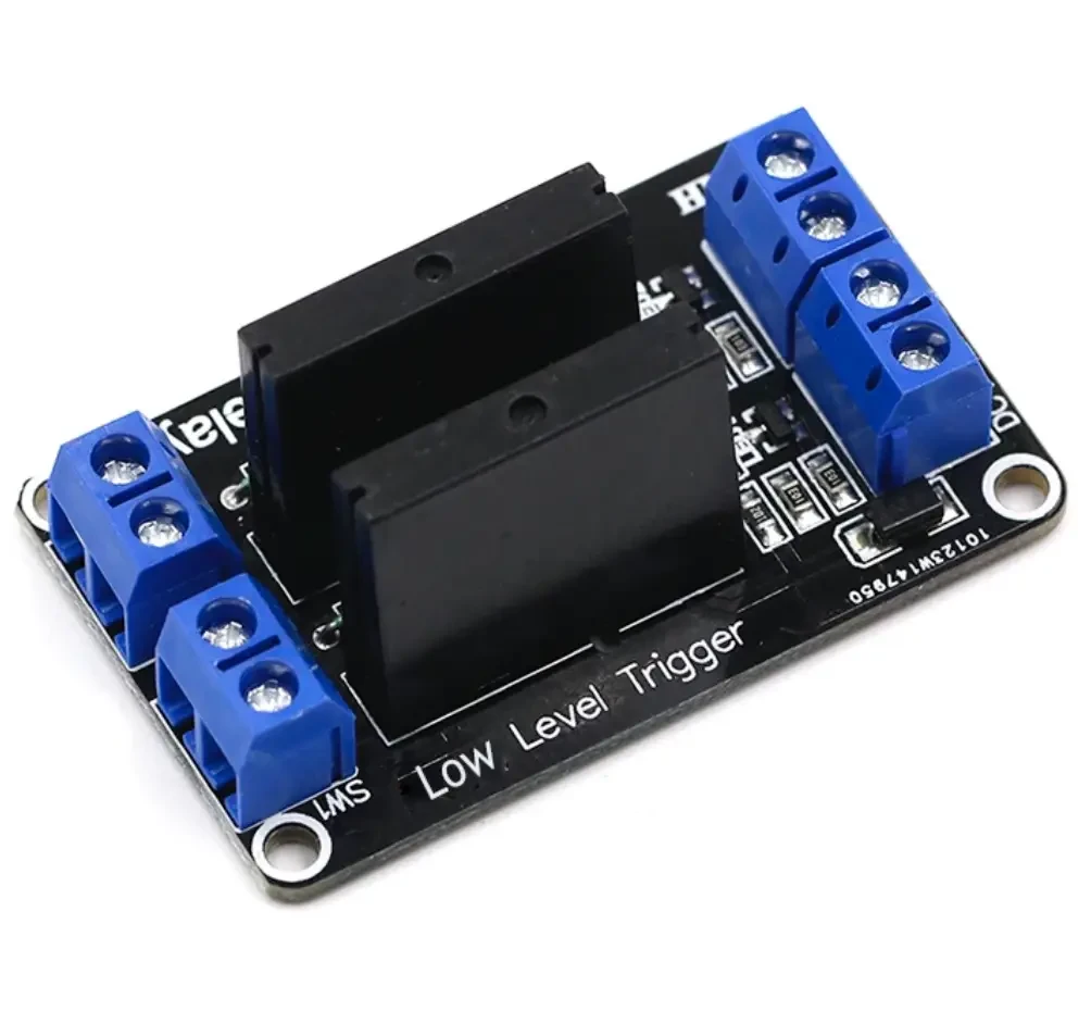 Модуль на твердотільному релі 2 канали G3MB-202P 5В Low Level (низький рівень), фото 1