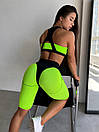 Спортивні жіночі велосипедки з push-up ефектом - салатовий, фото 2