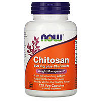 Хитозан Now Foods (Chitosan) 500 мг 120 капсул