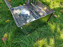 Мангал валіза неіржавка на 8 шампурів товщина 2 мм, фото 5