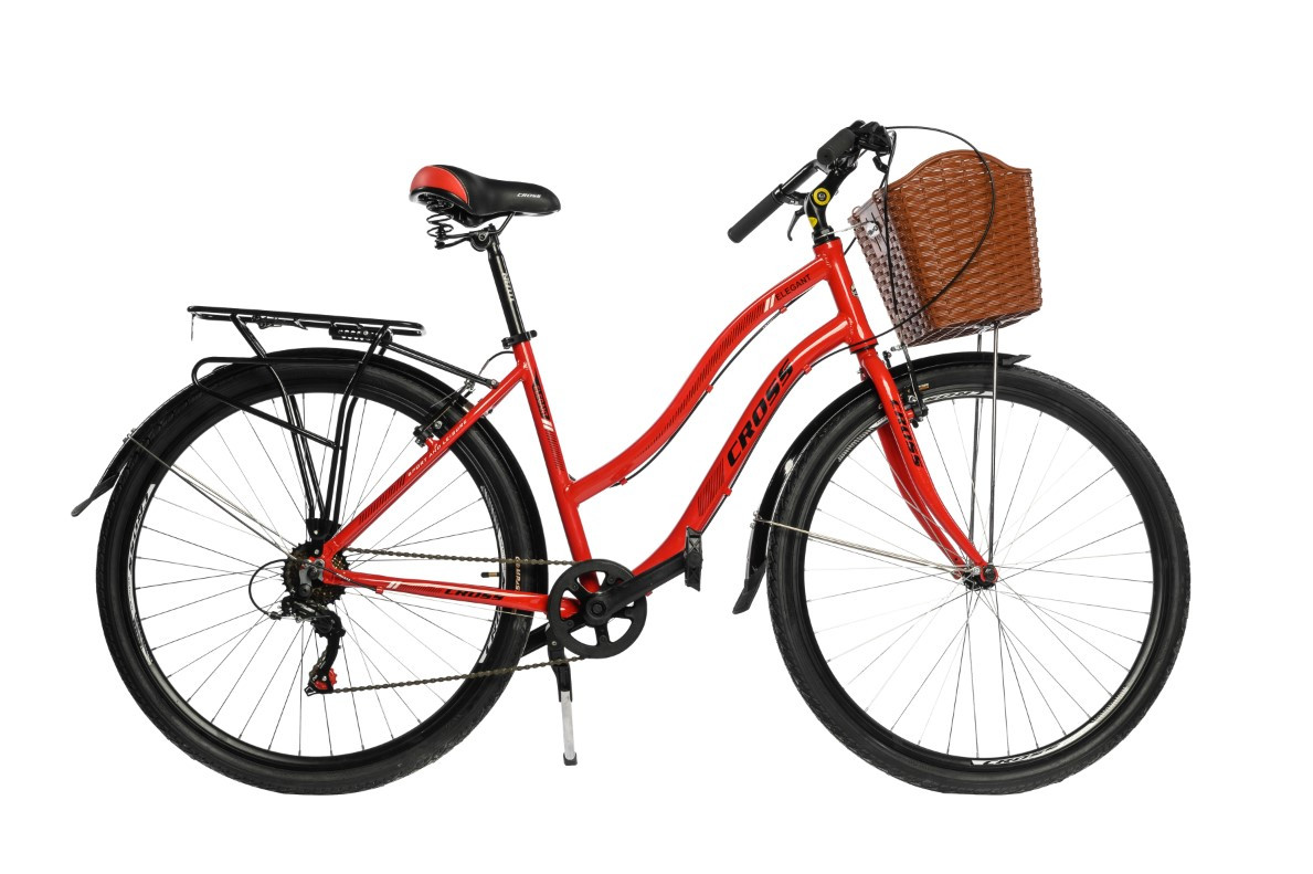 Велосипед Дорожний-City Cross 28" Elegant 2022 Рама-18" Червоний