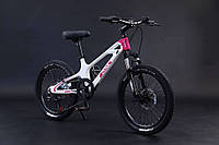 Велосипед детский 20" Dyna M-1 магнезиевый бело-розовый