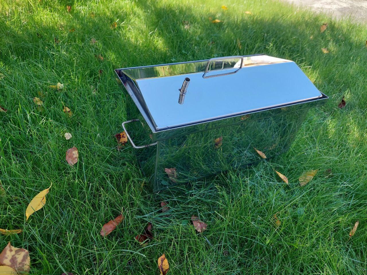 Коптильня для гарячого копчення двоярусна неіржавка сталь (середня)