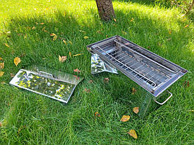 Коптильня для гарячого копчення двоярусна неіржавка сталь (середня), фото 3