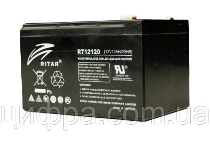 Акумуляторна батарея Ritar RT12120 12V 12 Ah, фото 1