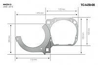 Переходник для линзы Infolight TC-MZD 08 Mazda 3 2003-2009