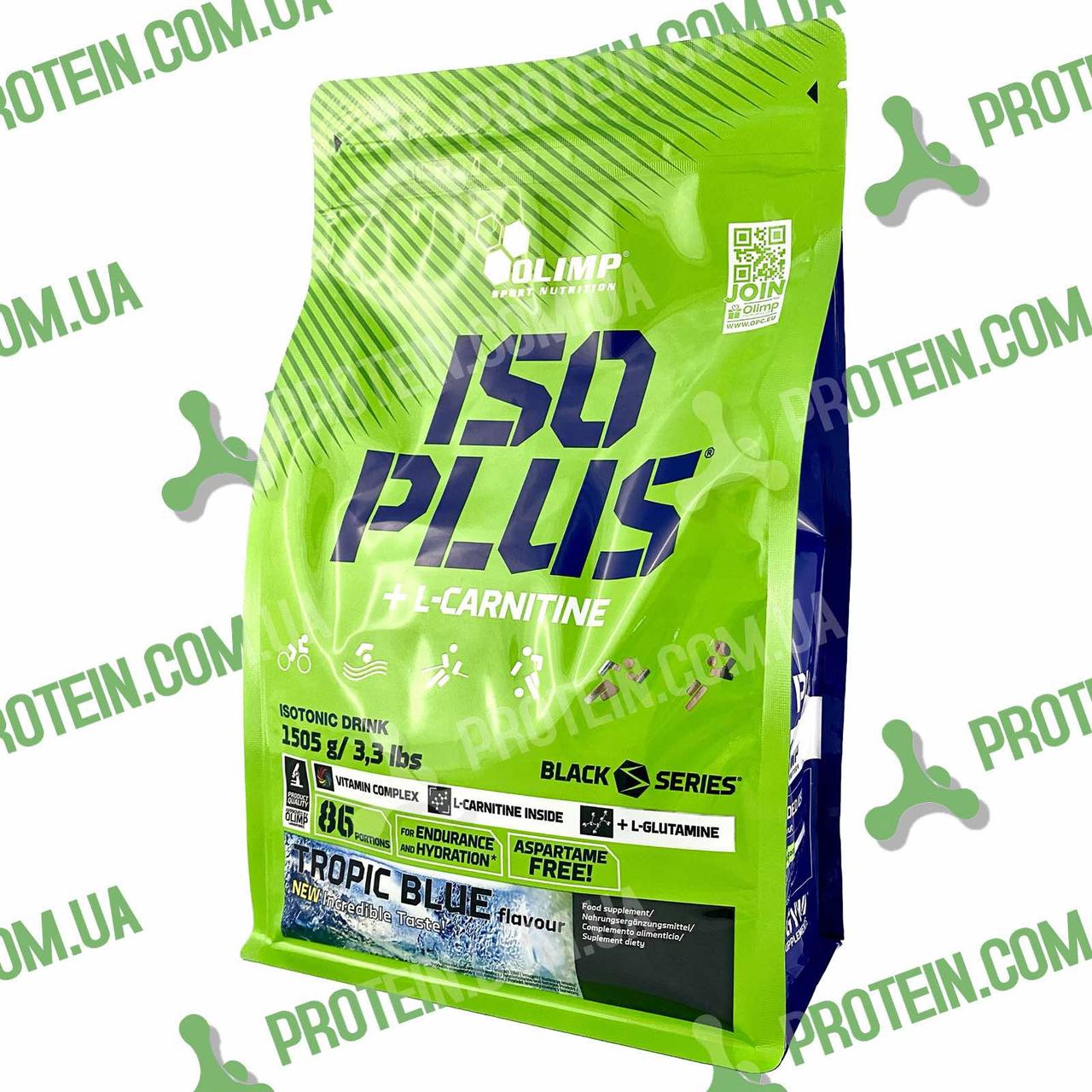 Ізотонічний Напій Olimp Iso Plus 1500 г Tropic Blue Тропічні Фрукти, фото 1