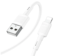 Кабель для зарядки и синхронизации HOCO Victory USB Lightning 2.4A 1m White (X83)