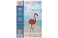 Глянцевий фотопапір Lucky Print для Epson Colorio EP-708A (10*15, 180г/м2),100 аркушів