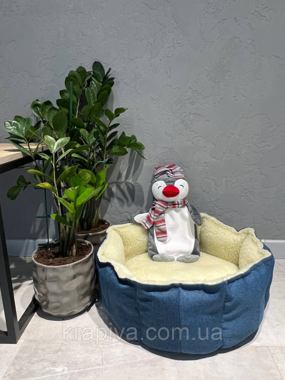 Лежанка для собаки, кота, лежак для собаки, кота, спальне місце МЕБЛЕВА ЗНОСОСТІЙКА ТКАНИНА