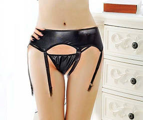 Латексний пояс з підтяжками і стрингами all Скидка  303