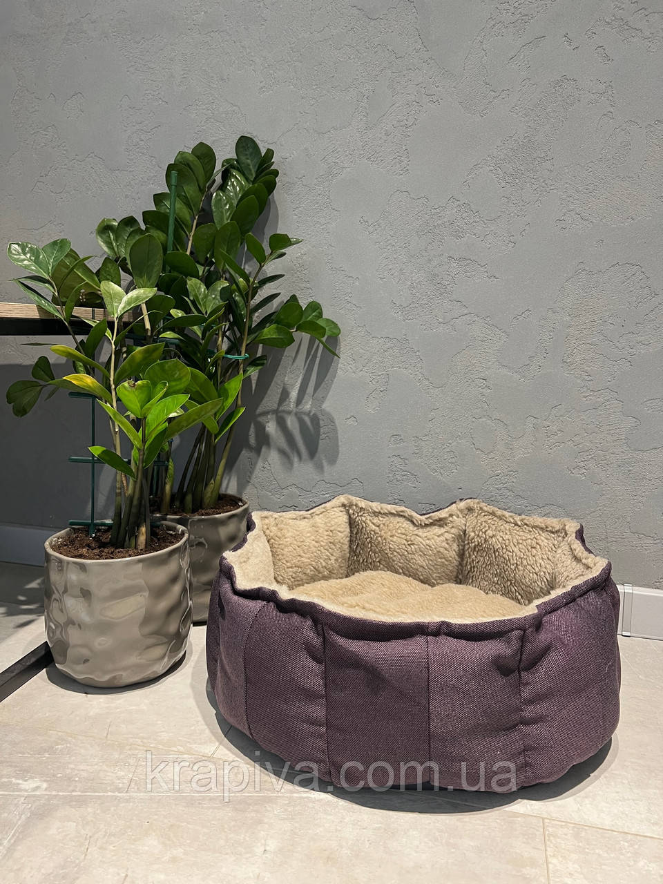 Лежанка для собаки, кота, лежак для собаки, кота, спальне місце МЕБЛЕВА ЗНОСОСТІЙКА ТКАНИНА