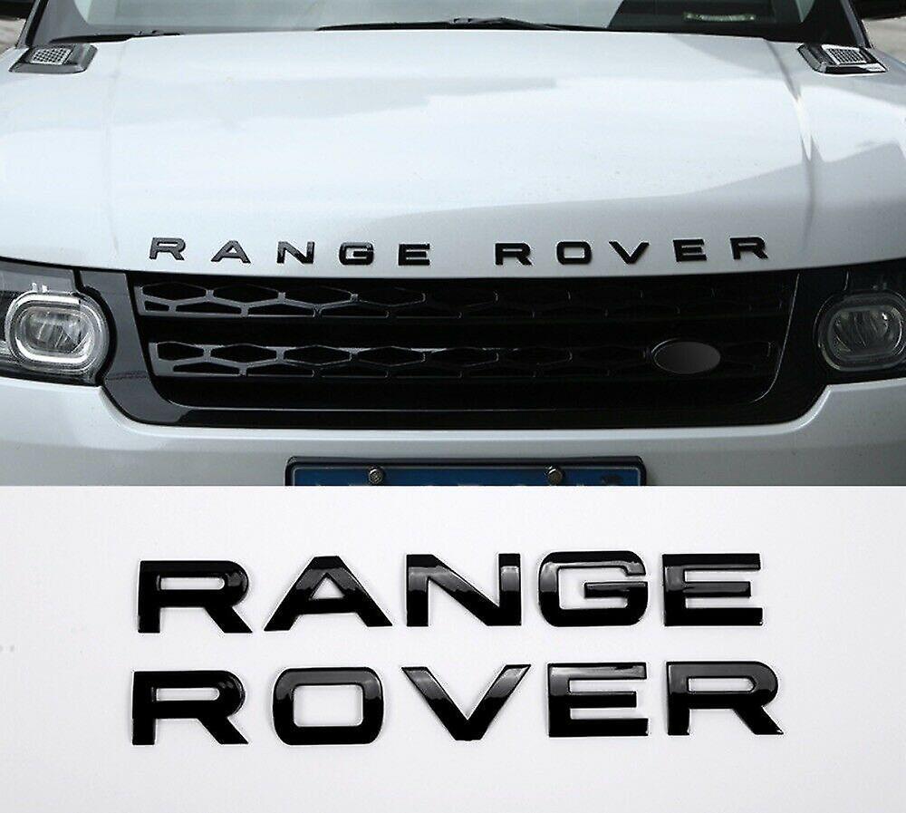 Шильдик емблема автологотип Range Rover  колір чорний глянець