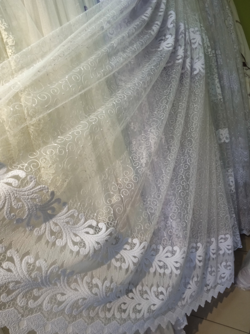 Тюль турецька колір білий, фото 1