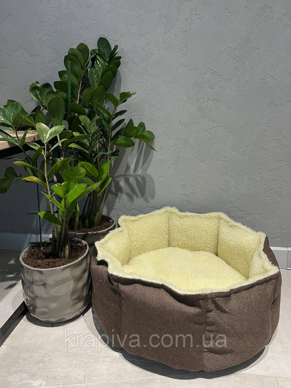 Лежанка для собаки, кота, лежак для собаки, кота, спальне місце МЕБЛЕВА ЗНОСОСТІЙКА ТКАНИНА, фото 1