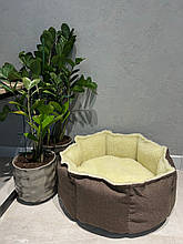 Лежанка для собаки, кота, лежак для собаки, кота, спальне місце МЕБЛЕВА ЗНОСОСТІЙКА ТКАНИНА