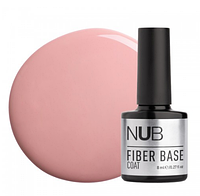 NUB Fiber Base 04 Beige - основа с армирующими волокнами (бежево-розовая), 8 мл