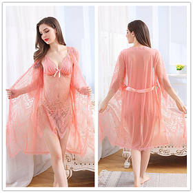 Мереживний халат з пеньюаром all Скидка  1468