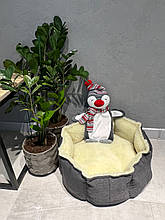 Лежанка для собаки, кота, лежак для собаки, кота, спальне місце МЕБЛЕВА ЗНОСОСТІЙКА ТКАНИНА