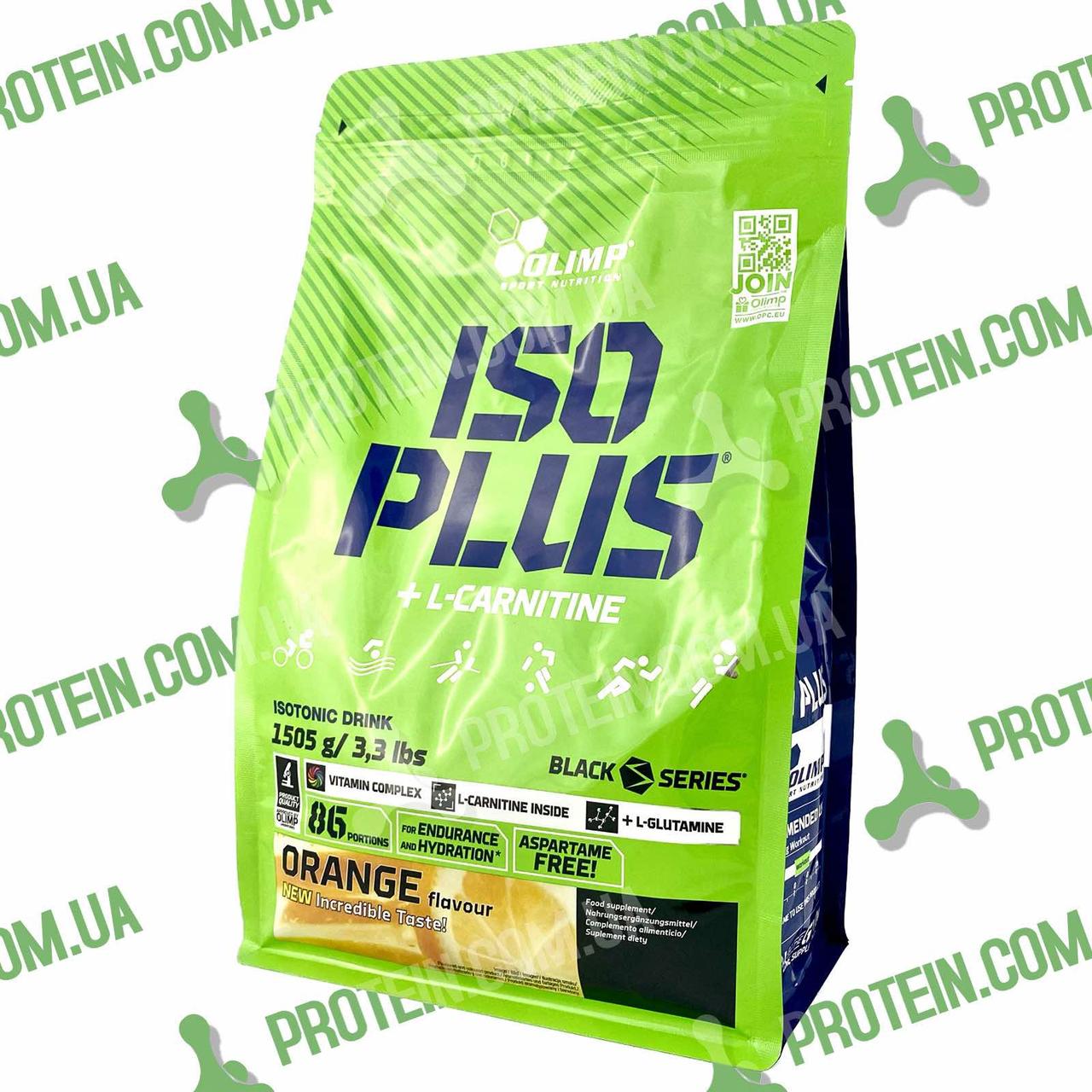 Ізотонічний Напій Olimp Iso Plus 1500 г Orange Апельсин, фото 1