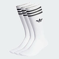 Оригинальные носки Adidas Originals SOLID CREW SOCK/Мужские носки Adidas/Набор носков Adidas белого цвета
