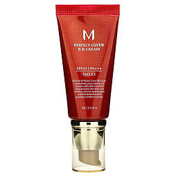 Матуючий BB крем MISSHA M Perfect Cover BB Cream SPF42 PA+++ (50ml, 13 відтінок- світлий беж)