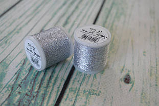 Муліне Madeira Metallic №40, колір - 41 сріблястий