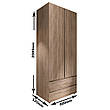 Шафа розпашна з шухлядами Лайт ШЛ-2 Дуб сонома, фото 7