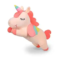 Плюшевая мягкая игрушка Единорог розовый 50 см