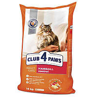 Club 4 Paws (Клуб 4 Лапы) Premium Hairball Control Adult Cat Chicken корм для котов выведения шерсти из ЖКТ