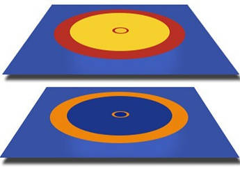 Килим борцовський (покришка) трикольоровий 14.4х14.4м