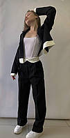 Жіночий модний молодіжний сучасний класичний костюм двійка з піджаком Арт. 8809А550