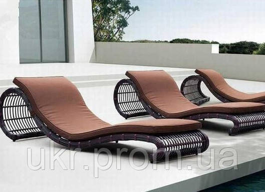 Шезлонг "Лючия" для Бассейна и Террасы Из Искусственного Ротанга ...