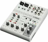 Портативный аналоговый 6-канальный микшерный пульт Yamaha AG06 MK2 WH PRP