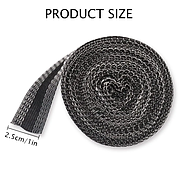 Термолента для одягу Тасьма клейова для штанів 2.5 см 5м Чорний (KG-10711), фото 2